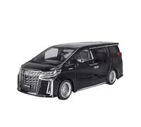 YCNXEB Maqueta de Coche a Escala 1:18 para Alphard Sound and Light Pull Back Toy Car Metal Craft Vehículo Mini Souvenirs Coche En Miniatura(Black)