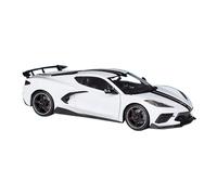 YCNXEB Maqueta de Coche a Escala 1 18 para Corvette Stingray 2020 Coupe Simulación Diecast Coche Modelo Aleación De Metal Coche Juguetes Colección Regalos Coche En Miniatura(White)
