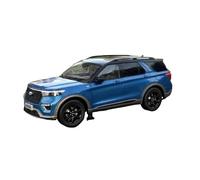 YCNXEB Maqueta de Coche a Escala 1/18 para Ford Explorer 2023 SUV Todoterreno Modelo A Escala Coche Colección De Metal Regalo para Amigos Y Familiares Coche En Miniatura(Azul)