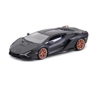 YCNXEB Maqueta de Coche a Escala 1 18 para Lamborghini-Sián FKP 37 Vehículos Deportivos De Fundición Estática Modelos Coleccionables Juguetes Coche Coche En Miniatura(Negro)