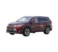 YCNXEB Maqueta de Coche a Escala 1 18 para Toyota Highlander Aleación Fundición Presión Diamante Esmeralda Modelo Rojo Exhibición Colección Coches Coche En Miniatura