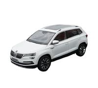 YCNXEB Maqueta de Coche a Escala 1:18 para Volkswagen Skoda Karoq KAROQ Modelo De Coche De Metal Colección Personal Exhibición De Regalo Adorno Estático Coche En Miniatura(White)