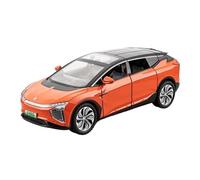 YCNXEB Maqueta de Coche a Escala 1:22 para HiPhi X Modelo Coche Fundido Presión Aleación 8 Puertas Puede Abrir Nuevo Tranvía Energía con Luz Sonido Coche Deportivo Coche En Miniatura(Naranja)