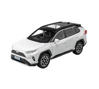 YCNXEB Maqueta de Coche a Escala 1:22 para Toyota RAV4 Simulación Aleación Metal Fundido A Presión Modelo Coche Luz Sonido Colección Extraíble Regalos Juguete Coche En Miniatura(White)