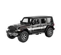 YCNXEB Maqueta de Coche a Escala 1:22 para Vehículo Jeep Wrangler Rubicon Modelo Aleación Metal Fundido Presión Luz Sonido Extraíble Colección Regalo para Coche Coche En Miniatura(Negro)