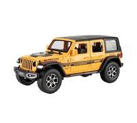 YCNXEB Maqueta de Coche a Escala 1:22 para Vehículo Jeep Wrangler Rubicon Modelo Aleación Metal Fundido Presión Luz Sonido Extraíble Colección Regalo para Coche Coche En Miniatura(Yellow)
