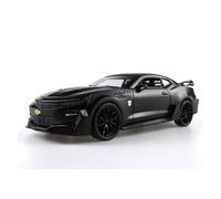YCNXEB Maqueta de Coche a Escala 1 24 para Chevrolet Camaro Modelo Coche Deportivo Aleación Vehículos Metal Fundido A Presión Modelo Colecciones Luces Sonido Coche En Miniatura(Negro)