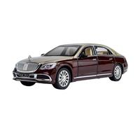 YCNXEB Maqueta de Coche a Escala 1:24 para El Modelo De Coche De Aleación Maybach S600 S650 con Sonido Y Luz Figuras Artesanales Clásicas Que Aman Coche En Miniatura(Red)