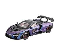 YCNXEB Maqueta de Coche a Escala 1 24 para McLaren Senna Supercar Deportivo De Carreras Modelo De Coche De Aleación Metal Colección Juguete Coche En Miniatura(Purple 1)