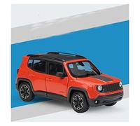 YCNXEB Maqueta de Coche a Escala 1: 24 para Renegade Trailhawk SUV Modelo Coche Fundido A Presión De Aleación Zinc como Regalo Año Nuevo para Adultos Coche En Miniatura(Rojo)
