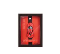 YCNXEB Maqueta de Coche a Escala 1 32 for Photo Frame Version Alloy Metal Sports Car Model Simulation 3D Racing Car Hanging Painting Adults Collection Home Decor Coche En Miniatura(Rojo)