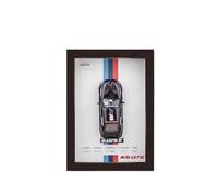 YCNXEB Maqueta de Coche a Escala 1 32 for Photo Frame Version Alloy Metal Sports Car Model Simulation 3D Racing Car Hanging Painting Adults Collection Home Decor Coche En Miniatura(Negro)