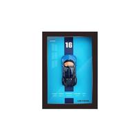 YCNXEB Maqueta de Coche a Escala 1 32 for Photo Frame Version Alloy Metal Sports Car Model Simulation 3D Racing Car Hanging Painting Adults Collection Home Decor Coche En Miniatura(Azul)