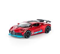 YCNXEB Maqueta de Coche a Escala 1 32 para Bugatti DIVO Super Sports Car Aleación Modelo Fundido A Presión con Juguetes De Luz De Sonido Coche En Miniatura(Rojo)
