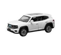YCNXEB Maqueta de Coche a Escala 1:32 para La Instalación De Una Fiesta En Miniatura De Coche De Aleación Ligera Y con Sonido para El SUV Haval DARGO H7 Coche En Miniatura(White)