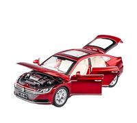YCNXEB Maqueta de Coche a Escala 1 32 para VW CC Modelo Coche Aleación Metal Fundido A Presión Miniatura Coche Simulación De Sonido Y Luz Coleccionables Vehículo Coche En Miniatura(Rojo)
