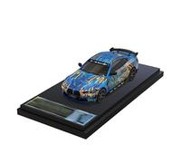 YCNXEB Maqueta de Coche a Escala 1 64 para BMW M4 Art Car STR Racing Blue Aleación Diecast Simulación Modelo Coche Colección Exhibición Regalo Coche En Miniatura