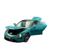YCNXEB Maqueta de Coche a Escala Coche Bumerán De Simulación Su7 Azul Bahía 1:24 con Luces, Pieza De Mano, Adorno De Juguete Coche En Miniatura