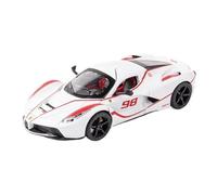YCNXEB Maqueta de Coche a Escala Coche Deportivo Ferrari FXX K Modelo Aleación Metal Fundido Presión Luz Sonido Colección De Juguetes Regalos 1:22 Coche En Miniatura(White)