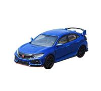 YCNXEB Maqueta de Coche a Escala Coche Miniatura Aleación 1 64 para Honda Civic Type R FK8 Simulación Coche Metal Estático Exhibición Colección Adultos Coche En Miniatura(Blue Left Rudder)