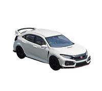 YCNXEB Maqueta de Coche a Escala Coche Miniatura Aleación 1 64 para Honda Civic Type R FK8 Simulación Coche Metal Estático Exhibición Colección Adultos Coche En Miniatura(White Right Rudder)