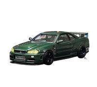 YCNXEB Maqueta de Coche a Escala Kit De Modelo Coleccionable Fundición A Presión para GT-R R34 Z-Tune Skyline Escala 1 64 Adornos Estáticos para Aficionados Coche En Miniatura