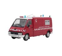 YCNXEB Maqueta de Coche a Escala Kit De Modelo De Vehículo De Rescate De Aleación 1/43 para Renault Master French Fire Truck, Vehículo De Juguete De Fundición Coche En Miniatura