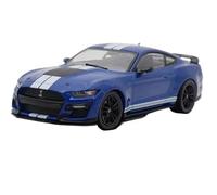 YCNXEB Maqueta de Coche a Escala Mustang Shelby GT500 A Escala 1:43, Aleación Azul, Acabado Estático, Decoración, Coleccionable. Coche En Miniatura