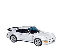 YCNXEB Maqueta de Coche a Escala para Porsche 964 Turbo 1 18 Aleación Blanca Modelo De Coche Fundido A Presión Decoración Colección Regalo Juguete Coche En Miniatura