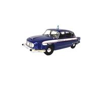 YCNXEB Maqueta de Coche a Escala Vehículo Clásico Metálico Estático De La Policía Soviética Tatra 603 A Escala 1:18 para Coleccionistas. Coche En Miniatura