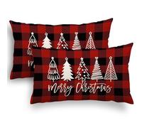 YCOLL Cojines Navidad 30x50 Funda Cojin Navidad Juego de 2 Fundas de Cojines Decorativa Cojines Sofa Cama para Decoracion Davidad