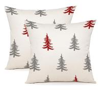 YCOLL Cojines Navidad 40x40 Juego de 2 Fundas de Cojines Decorativa Cojines Sofa Cama para Decoracion Funda Cojin Navidad Hogar