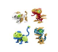 YCOO - 4 Biopod électroniques à Construire - Guardians of The East - Effets Sonores Et Lumineux - 9 cm - Dès 5 ANS, 88088