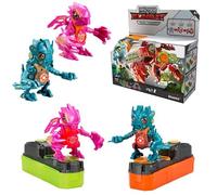 YCOO - Biopod Kombat Duo Pack - 2 Criaturas electrónicas Luminosas y sonoras para Construir y coleccionar - Rosa y Verde - Juguete para niños a Partir de 5 años.