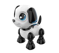 YCOO Robot Cachorro con Efectos Sonoros y Luminosos - Se Mueve hacia adelante y hacia atrás - Robot Juguete Niño - 13 cm - A Partir de 3 años, 88524