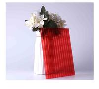 YCOVSFP 48 Láminas De Paneles Reemplazo Policarbonato Doble Pared Transparente Reforzado For Invernaderos, Uso Al Aire Libre Y Techos Estanterías For Plantas(Color6,50X50cm-6mm)