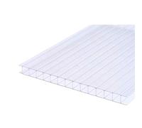 YCOVSFP 48 Láminas De Policarbonato Doble Capa For Techos Invernaderos, Repuesto For Exterior(White,50X50cm-4mm)