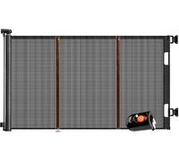 Ycozy 2026 Barrera Seguridad Niños Escalera Extensible 0-200 cm Puerta Escalera Bebé Seguridad Retráctil con Poste de Refuerzo, Valla para Perros Infantil Pasillo Interiore Exteriore