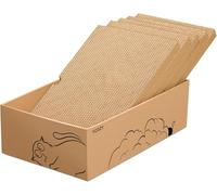 Ycozy Rascador para Gatos, Almohadillas Rascadores de Cartón 43×25,5×12,7cm Rascadores 5 PCS Reemplazo de Repuesto de Cartón Corrugado para Gatitos de Interior/Gatos Grandes