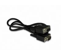 YCS Fundamentos Negro DB9 9 Pin Serial/RS232 Macho/Hembra Cable de extensión