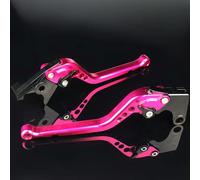 YCSYHQM Palanca de Freno para Motocicleta, 1 Par Aleación de Aluminio 7/8" para Honda NT650 1998-2001 Regulables Palanca de Manetas Embrague de Freno 22mm-177mm Pink