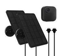 YCTechLife 4W Panel Solar para Blink Cámara al Aire Libre (4th Gen), Cargador Solar con Tapón de Goma, IP65 a Prueba de Agua, 13,12 Pies de Cable, Paquete de 2