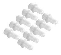 Yctze 10 Adaptadores de Tubo de Rosca de 1/2 Pulgadas para Acuario y Pecera - Conector de Accesorios de Manguera de Plástico para Junta de Bomba de Aire (12MM)