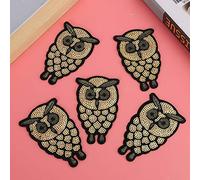 Yctze 10 Parches Bordados de Búho Lindo, Aplicaciones Autoadhesivas para Ropa, Bolsos y Decoración del Hogar