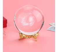 Yctze 100 Mm K9 B con Base de Metal Den - Prop Laborial Versátil y Decoración del Hogar Eleg Home (Base de metal de oro)