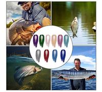 Yctze 1000 Uds. Material para Atado de Moscas Pet Flash | Señuelo de Pesca Holográfico, Anzuelo, Cebo, Elaboración para Pescadores (Hilo de Seda Color Mosca)