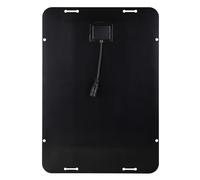 Yctze 10W 18 V Panel Solar Cargador Batería Solar Cargador de Batería Solar Mantenedor de Baterías con Tazas de Succión y Carabinadores para Motocicleta de Bote de Tractor de
