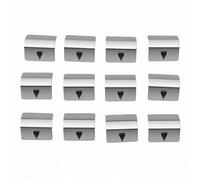 Yctze 12 Clips Deflectores de Viento de Acero Inoxidable, Clips de Canal Deflectores de Lluvia y Viento, Repuesto para Heko G3 Sned con Fácil Instalación de, Resistentes Al óxido