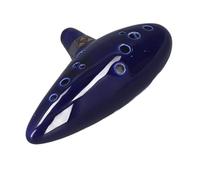 Yctze 12 Sound Hole Alto C Ocarina Kit con Soporte para Manos, Cuerda y Partitura Musical - Instrumento de Cerámica para Amantes de la Música en Azul