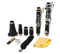 Yctze 17 Clarinete BB Clave con Accesorios, para Bandas Clásicas, de Jazz y Marcha, Diseño Portátil para un Fácil Transporte